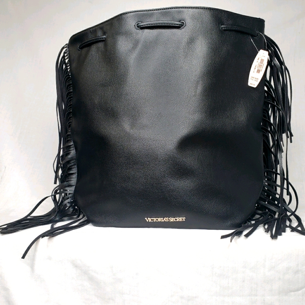 Victoria's Secret NWT Leather Backpack + fringe